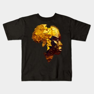 African Woman With Golden  Africa Afrocentric Kids T-Shirt